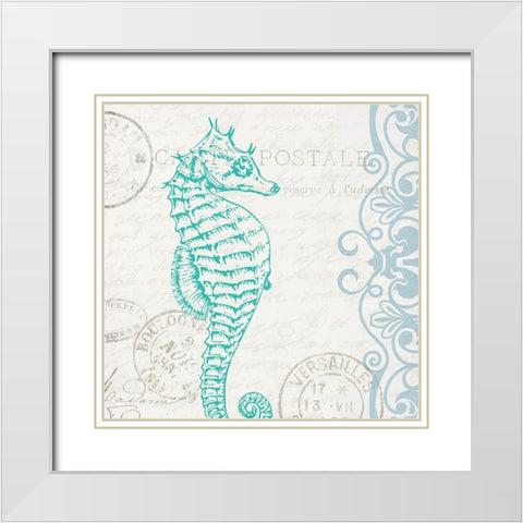 Lucky Enough 4 White Modern Wood Framed Art Print with Double Matting by Kimberly, Allen