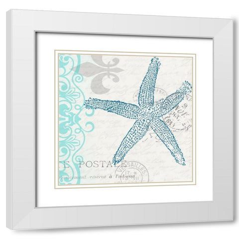 Lucky Enough 5 White Modern Wood Framed Art Print with Double Matting by Kimberly, Allen