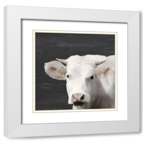 Whitey White Modern Wood Framed Art Print with Double Matting by Kimberly, Allen