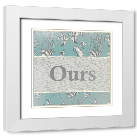 Ours White Modern Wood Framed Art Print with Double Matting by Allen, Kimberly