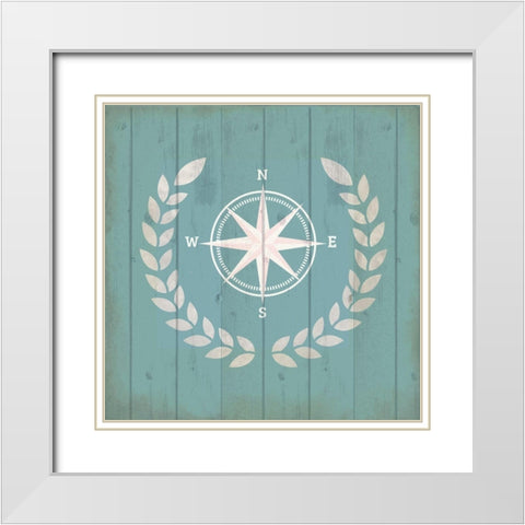 Travel the Sea 4 White Modern Wood Framed Art Print with Double Matting by Kimberly, Allen