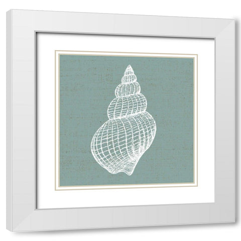 Ocean Blues 2 White Modern Wood Framed Art Print with Double Matting by Allen, Kimberly