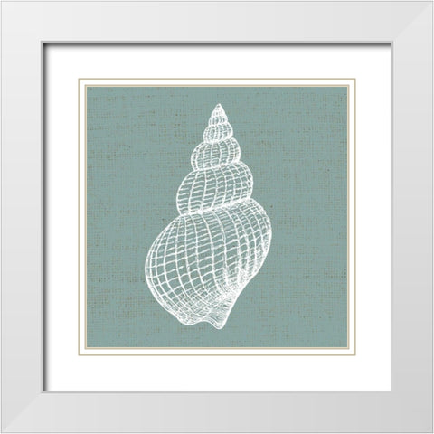 Ocean Blues 2 White Modern Wood Framed Art Print with Double Matting by Allen, Kimberly
