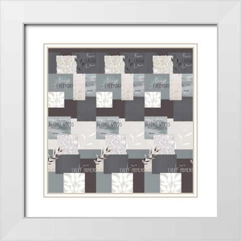 Love Beyond Bedding White Modern Wood Framed Art Print with Double Matting by Allen, Kimberly