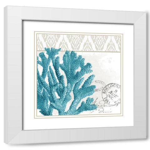 By the Sea 2 White Modern Wood Framed Art Print with Double Matting by Allen, Kimberly