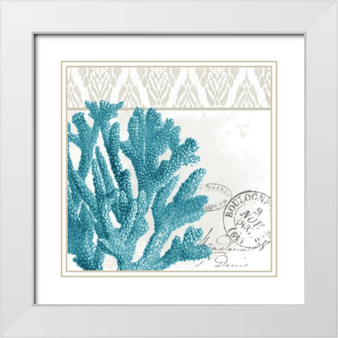 By the Sea 2 White Modern Wood Framed Art Print with Double Matting by Allen, Kimberly