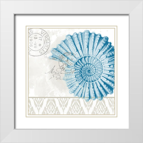 By the Sea 3 White Modern Wood Framed Art Print with Double Matting by Allen, Kimberly