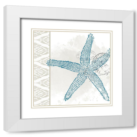 By the Sea 5 White Modern Wood Framed Art Print with Double Matting by Allen, Kimberly