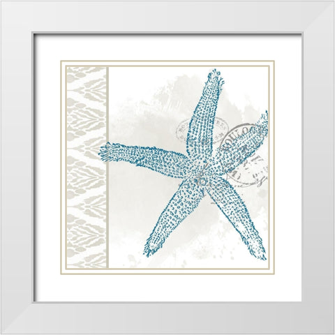 By the Sea 5 White Modern Wood Framed Art Print with Double Matting by Allen, Kimberly