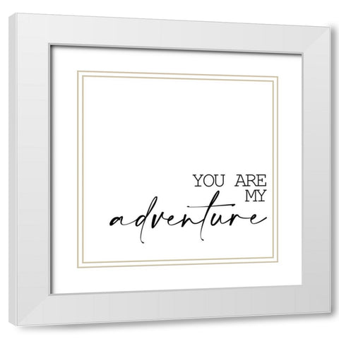 You Are 2 White Modern Wood Framed Art Print with Double Matting by Allen, Kimberly