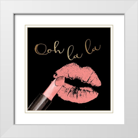 Paris Heart 2 White Modern Wood Framed Art Print with Double Matting by Allen, Kimberly