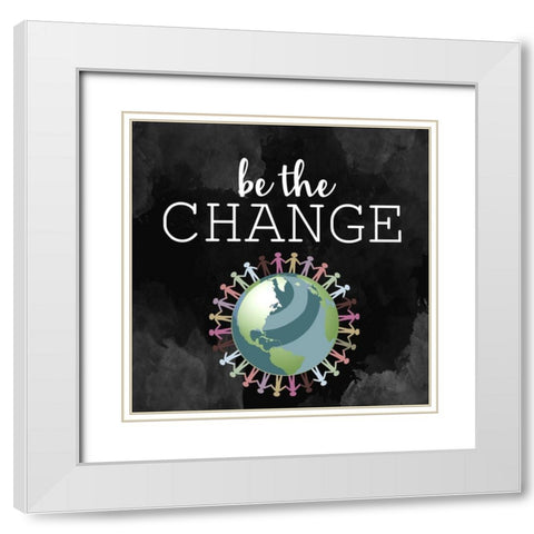 Change White Modern Wood Framed Art Print with Double Matting by Allen, Kimberly