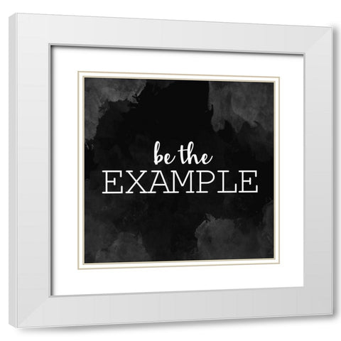 Example White Modern Wood Framed Art Print with Double Matting by Allen, Kimberly