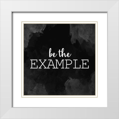 Example White Modern Wood Framed Art Print with Double Matting by Allen, Kimberly