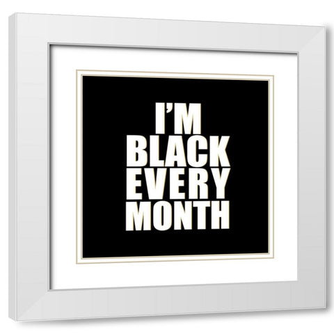 Every Month White Modern Wood Framed Art Print with Double Matting by Allen, Kimberly