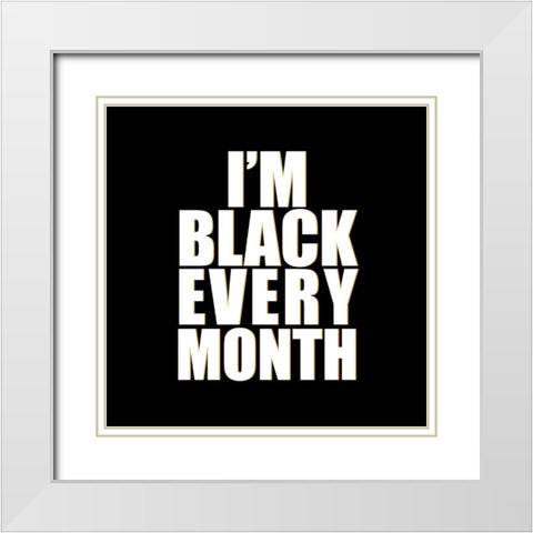 Every Month White Modern Wood Framed Art Print with Double Matting by Allen, Kimberly