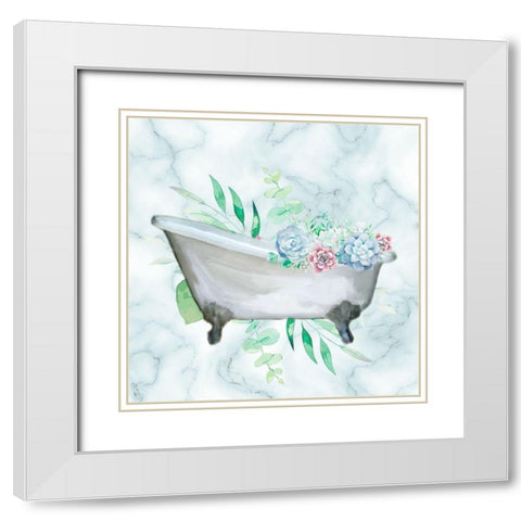Relax Recharge 3 V2 White Modern Wood Framed Art Print with Double Matting by Allen, Kimberly
