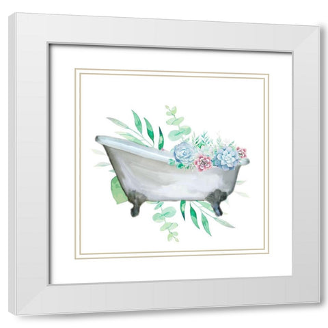 Relax Recharge 2 White Modern Wood Framed Art Print with Double Matting by Allen, Kimberly
