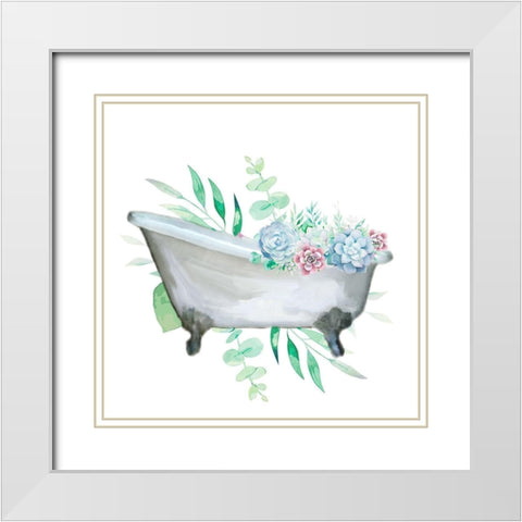 Relax Recharge 2 White Modern Wood Framed Art Print with Double Matting by Allen, Kimberly