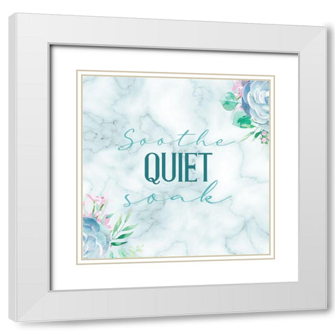 Relax Recharge 4 V2 White Modern Wood Framed Art Print with Double Matting by Allen, Kimberly