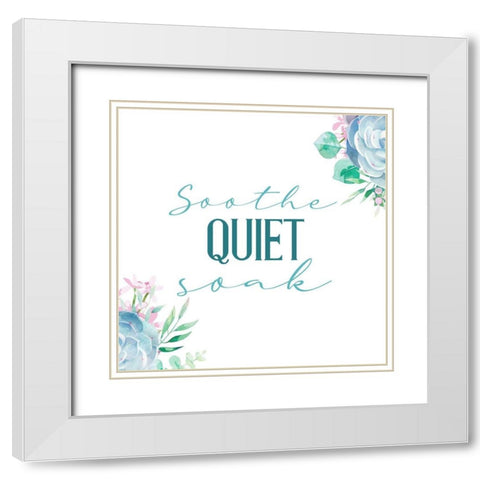Relax Recharge 4 White Modern Wood Framed Art Print with Double Matting by Allen, Kimberly