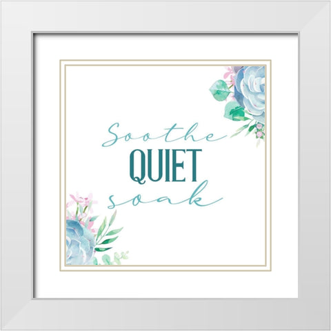 Relax Recharge 4 White Modern Wood Framed Art Print with Double Matting by Allen, Kimberly