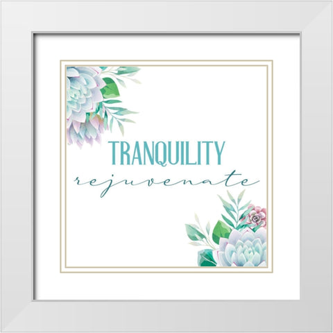 Relax Recharge 5 White Modern Wood Framed Art Print with Double Matting by Allen, Kimberly