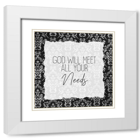 He Restores 5 White Modern Wood Framed Art Print with Double Matting by Allen, Kimberly