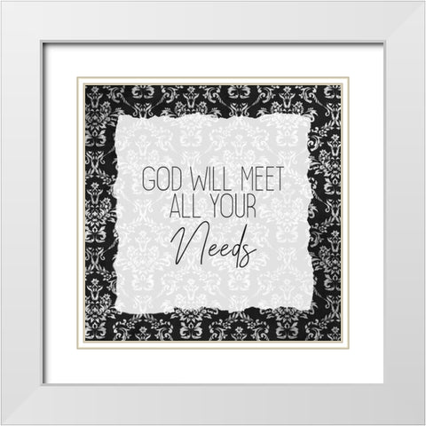 He Restores 5 White Modern Wood Framed Art Print with Double Matting by Allen, Kimberly