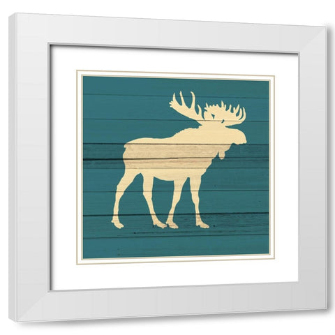 Little Man 4. White Modern Wood Framed Art Print with Double Matting by Allen, Kimberly