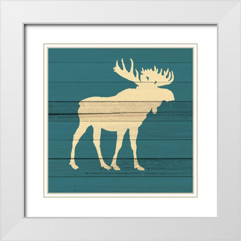 Little Man 4. White Modern Wood Framed Art Print with Double Matting by Allen, Kimberly