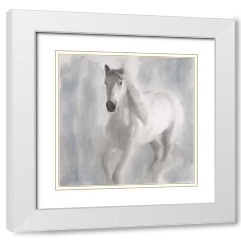 White White Modern Wood Framed Art Print with Double Matting by Allen, Kimberly