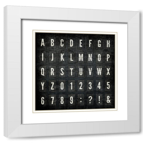 Letterboard White Modern Wood Framed Art Print with Double Matting by Allen, Kimberly