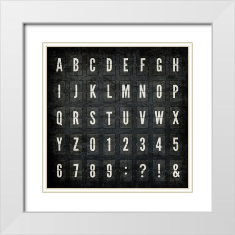 Letterboard White Modern Wood Framed Art Print with Double Matting by Allen, Kimberly