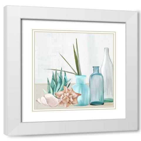 Escape Seaside 2 White Modern Wood Framed Art Print with Double Matting by Allen, Kimberly