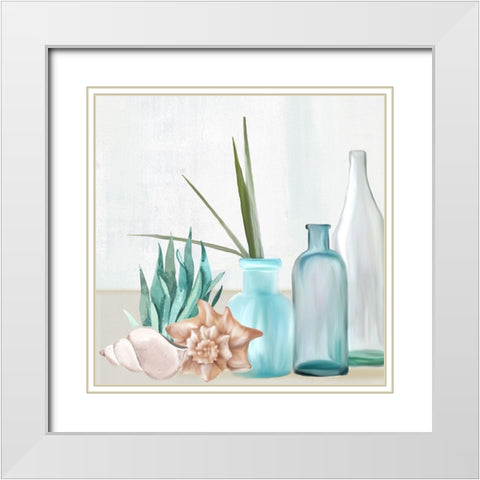 Escape Seaside 2 White Modern Wood Framed Art Print with Double Matting by Allen, Kimberly