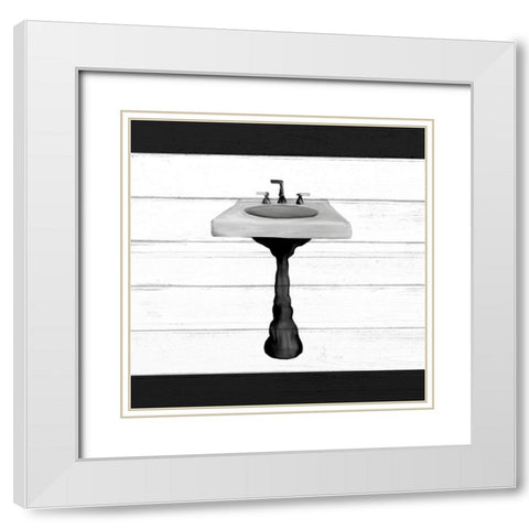 Rest 3 v2 White Modern Wood Framed Art Print with Double Matting by Allen, Kimberly