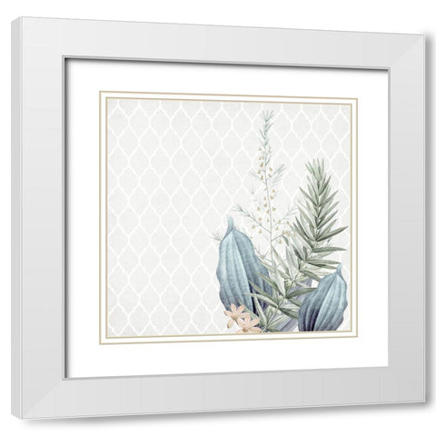 Blessings 2 White Modern Wood Framed Art Print with Double Matting by Allen, Kimberly