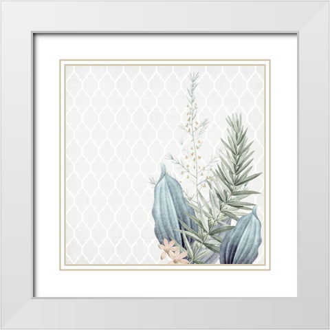Blessings 2 White Modern Wood Framed Art Print with Double Matting by Allen, Kimberly