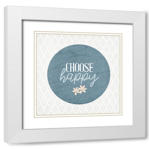 Blessings 10 White Modern Wood Framed Art Print with Double Matting by Allen, Kimberly