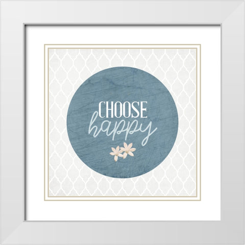 Blessings 10 White Modern Wood Framed Art Print with Double Matting by Allen, Kimberly