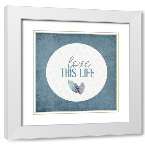 Blessings 11 White Modern Wood Framed Art Print with Double Matting by Allen, Kimberly