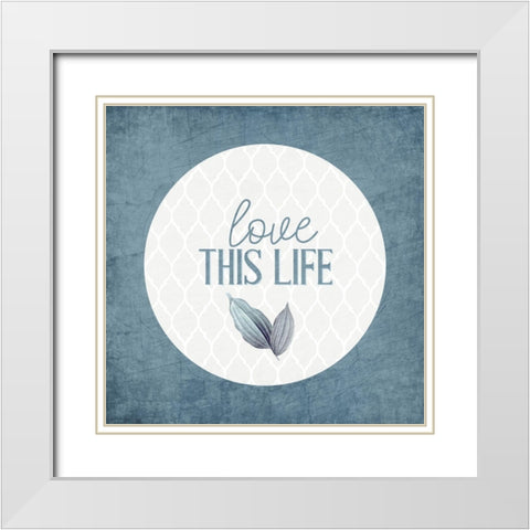 Blessings 11 White Modern Wood Framed Art Print with Double Matting by Allen, Kimberly