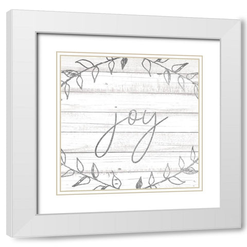 Christmas Romance 15 White Modern Wood Framed Art Print with Double Matting by Allen, Kimberly