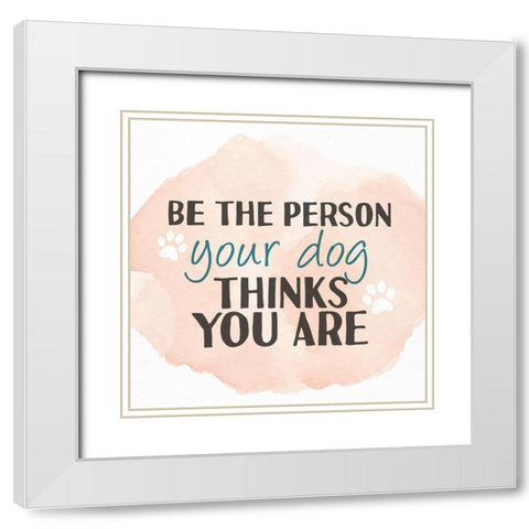The Person White Modern Wood Framed Art Print with Double Matting by Allen, Kimberly