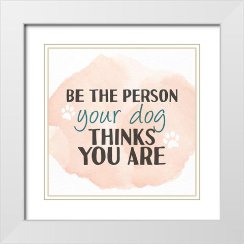 The Person White Modern Wood Framed Art Print with Double Matting by Allen, Kimberly