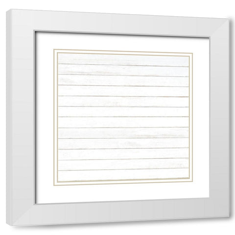 Gnome Wreath Pattern 1 White Modern Wood Framed Art Print with Double Matting by Allen, Kimberly