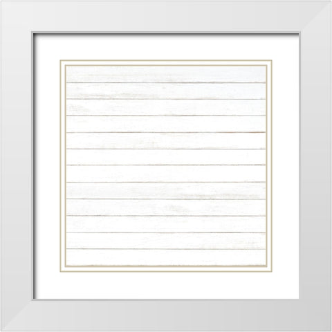 Gnome Wreath Pattern 1 White Modern Wood Framed Art Print with Double Matting by Allen, Kimberly