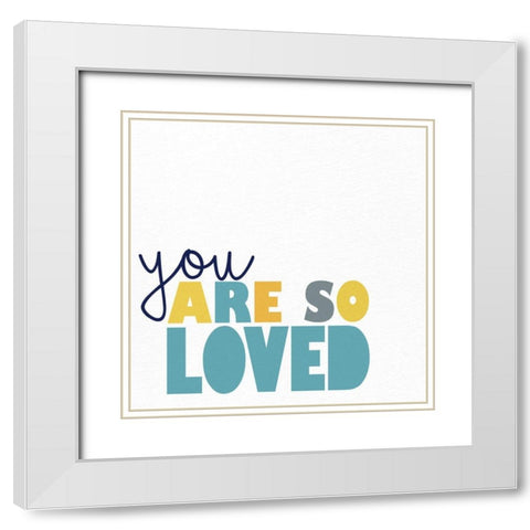 Big Love 2 White Modern Wood Framed Art Print with Double Matting by Allen, Kimberly