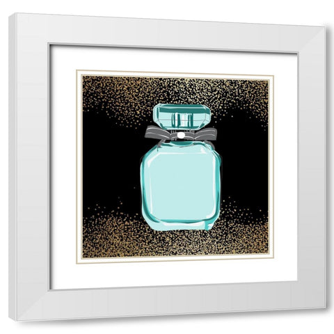 Teal Fashion 2 White Modern Wood Framed Art Print with Double Matting by Allen, Kimberly